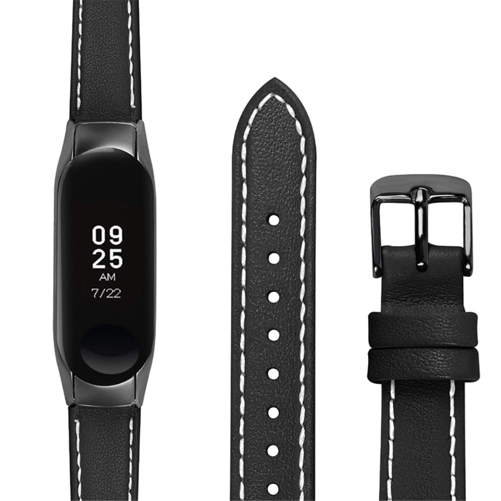 Xiaomi Mi Band 7 Reim i ekte skinn, Svart