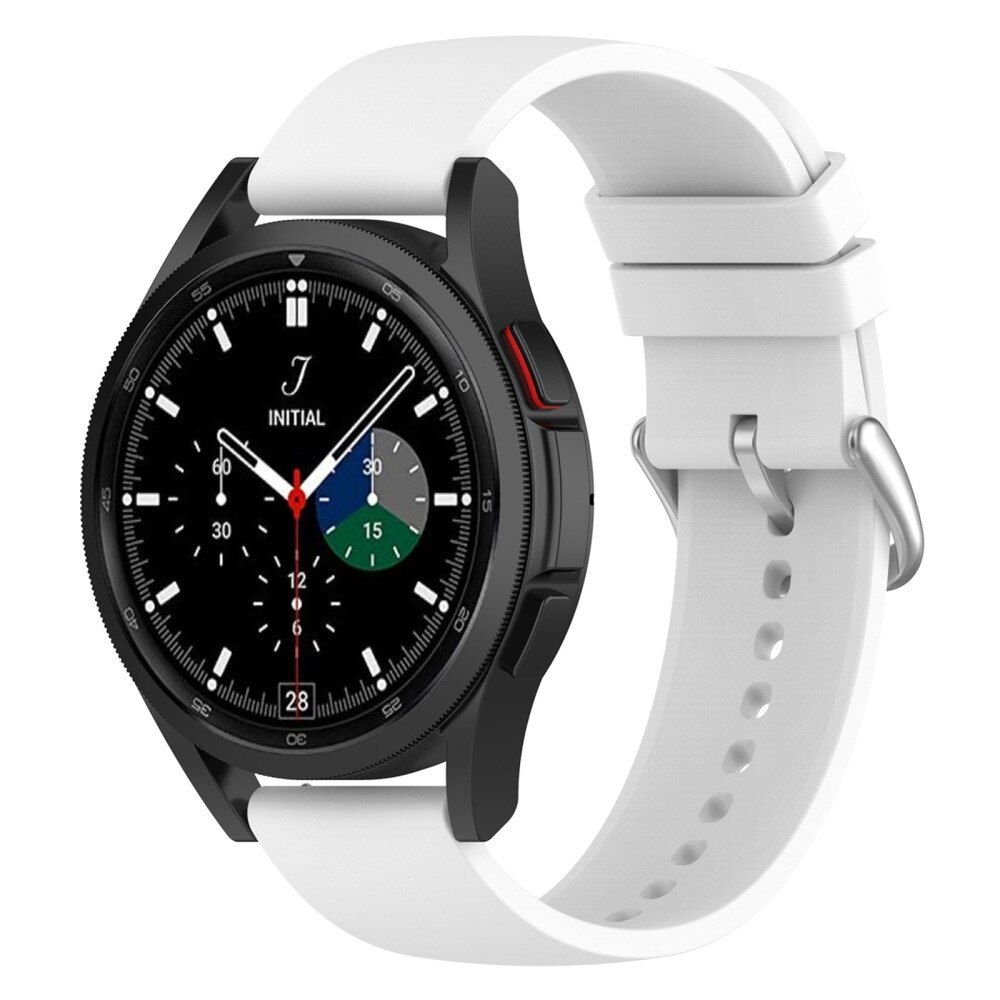 Samsung Galaxy Watch 5 Pro 45mm Reim i silikon, Hvit