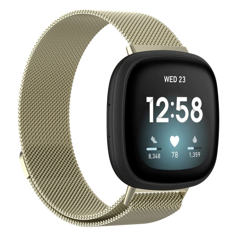 Fitbit Versa 4 Reim Milanese Loop, Gull