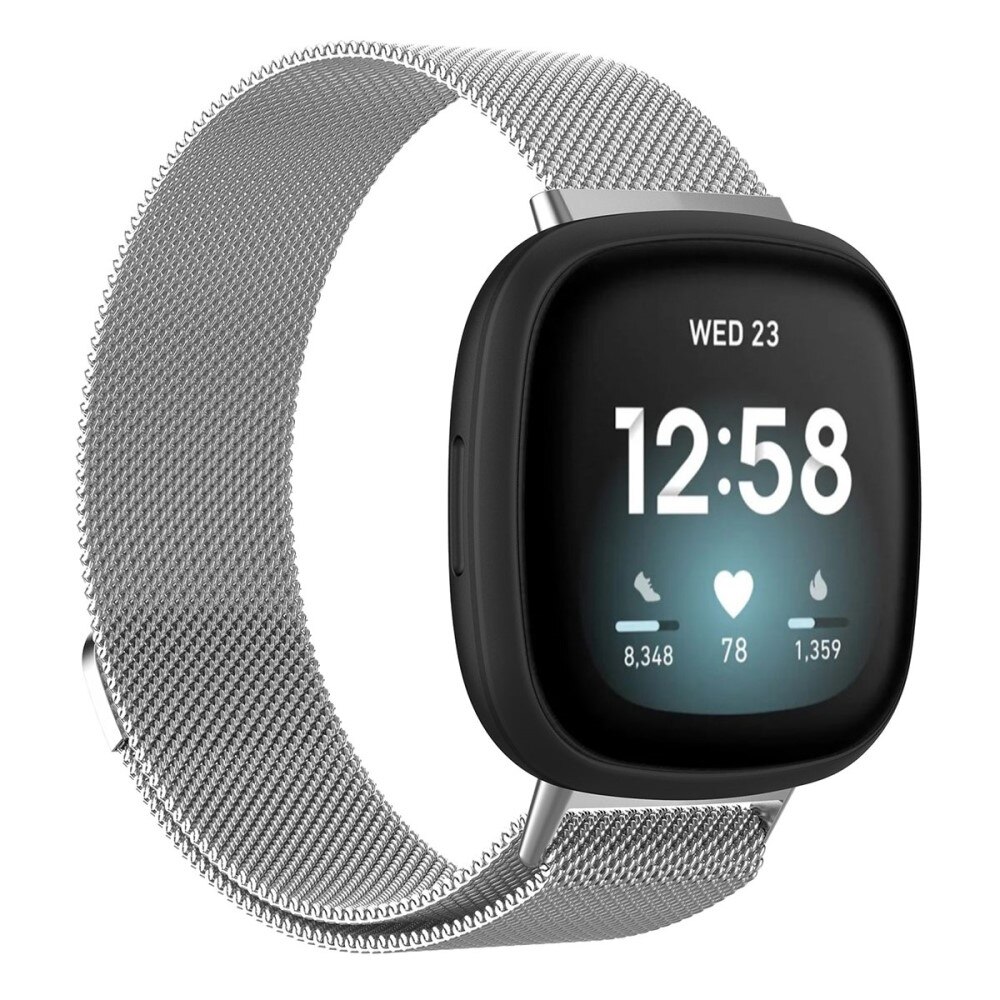 Fitbit Sense 2 Reim Milanese Loop, Sølv