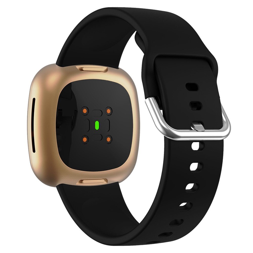 Fitbit Versa 4 Reim i silikon, Svart