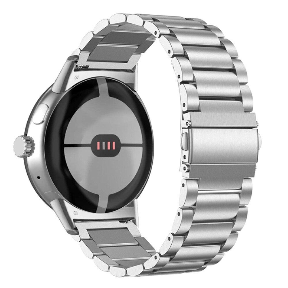 Google Pixel Watch 3 41mm Elegant lenkereim i metall, Sølv