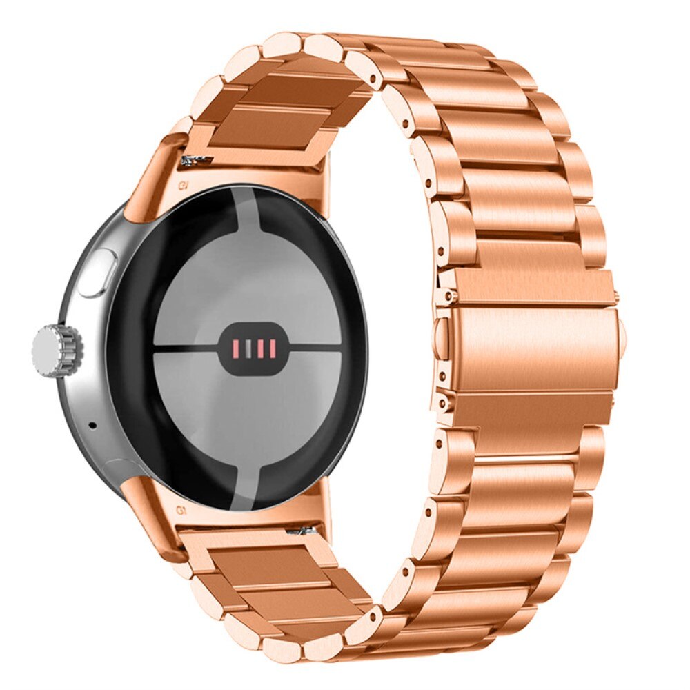 Google Pixel Watch 3 41mm Elegant lenkereim i metall, Rosegull