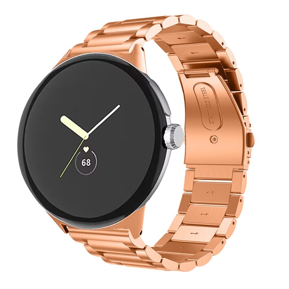 Google Pixel Watch Elegant lenkereim i metall, Rosegull