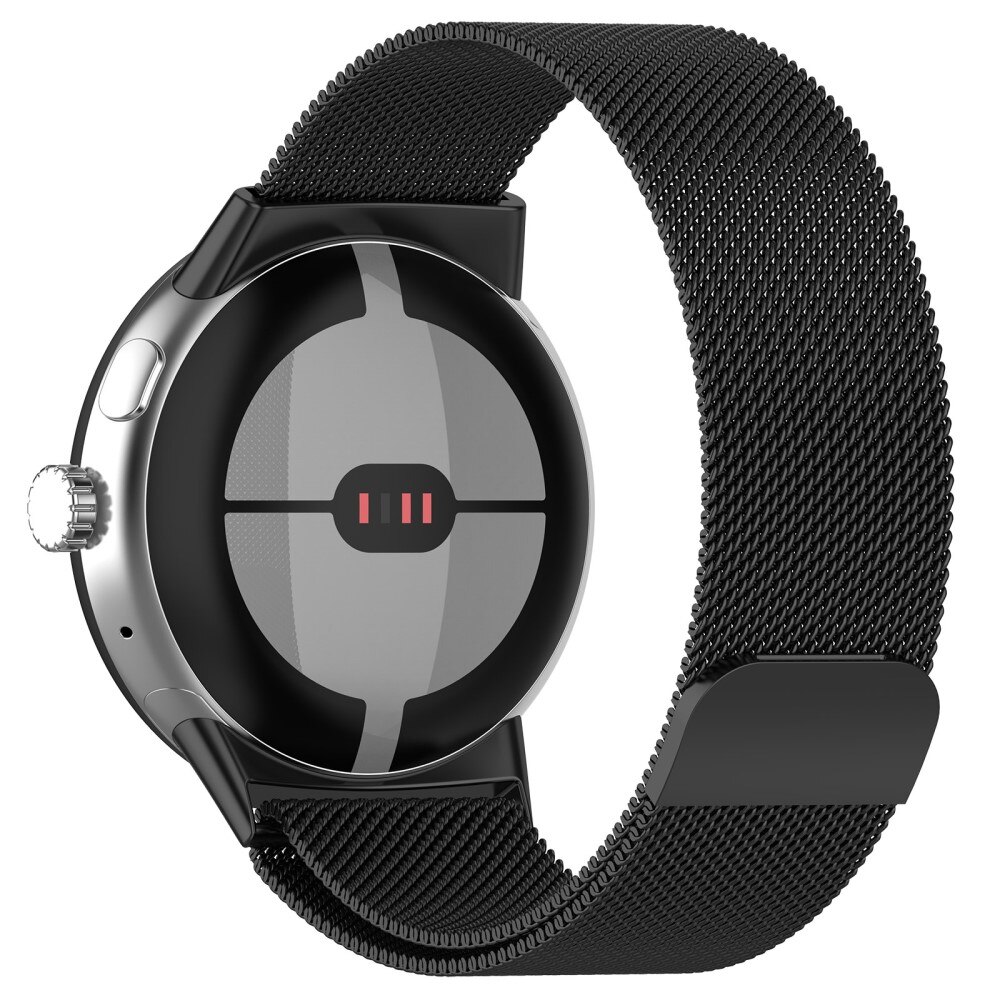 Google Pixel Watch 3 41mm Reim Milanese Loop, Svart