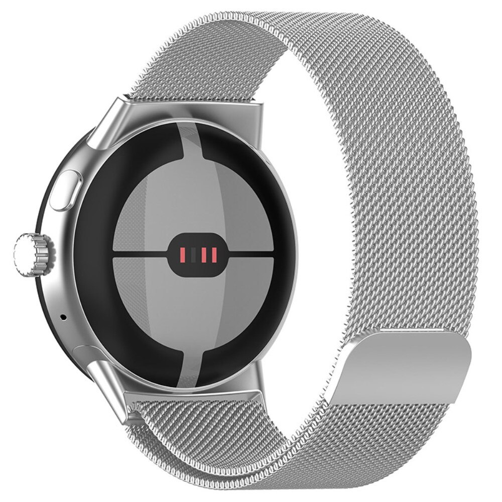 Google Pixel Watch 3 XL 45mm Reim Milanese Loop, Sølv