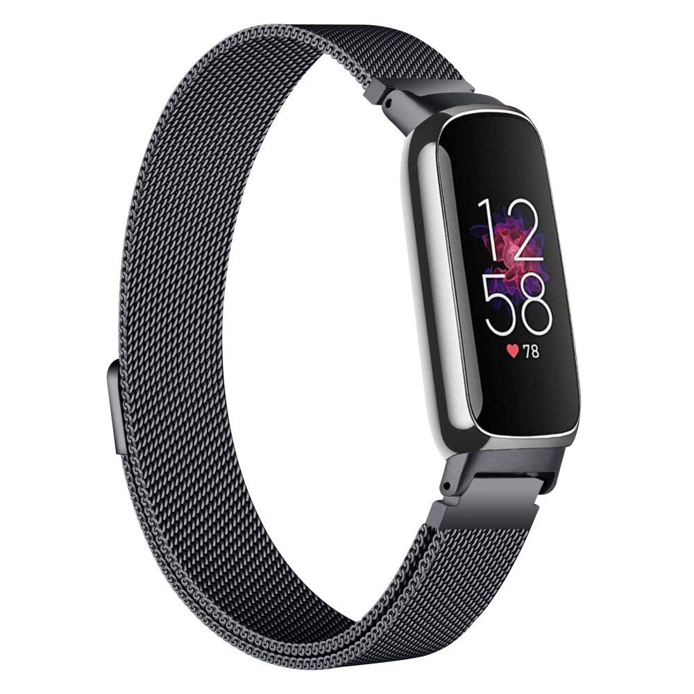 Fitbit Inspire 3 Reim Milanese Loop, Svart