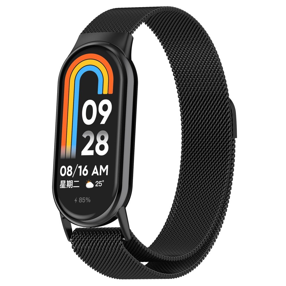 Xiaomi Smart Band 8 Reim Milanese Loop, Svart