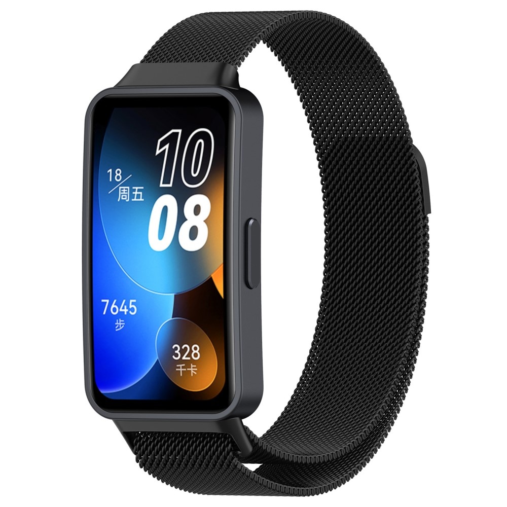 Huawei Band 8 Reim Milanese Loop, Svart