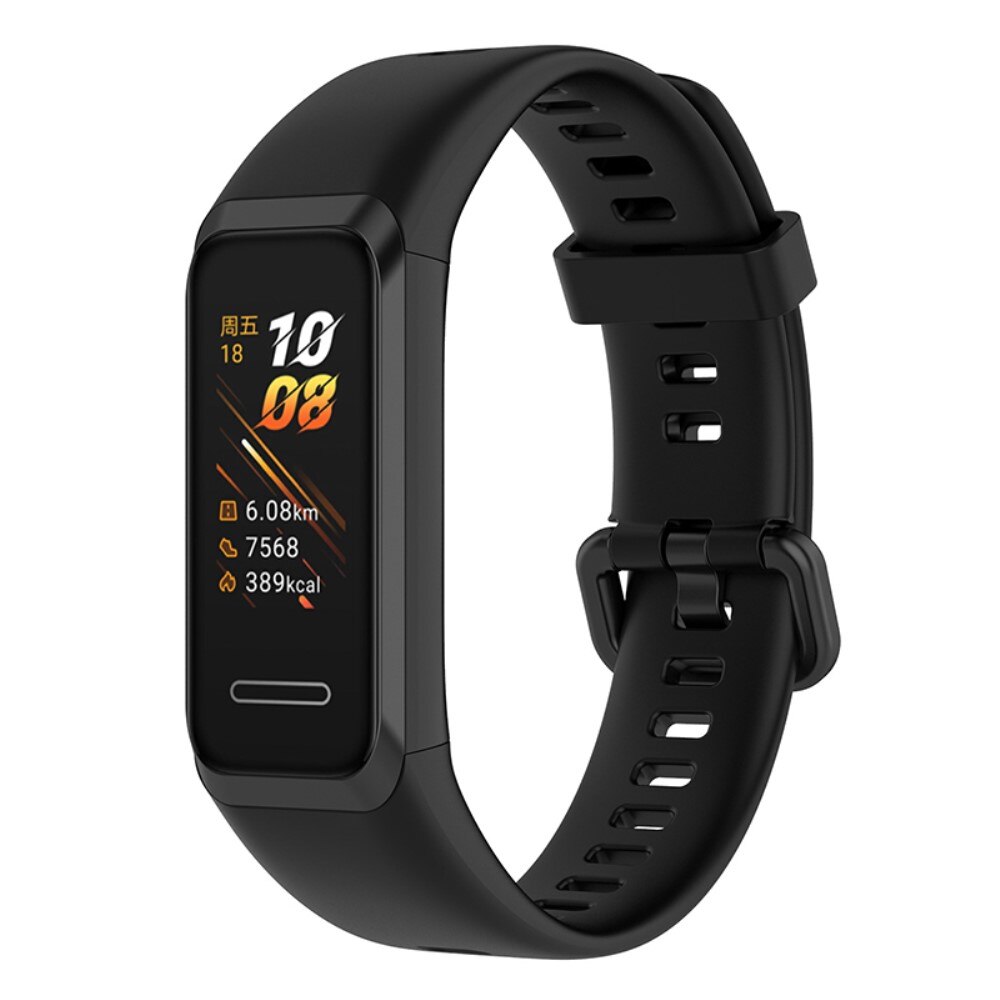 Huawei Band 4 Reim i silikon, Svart