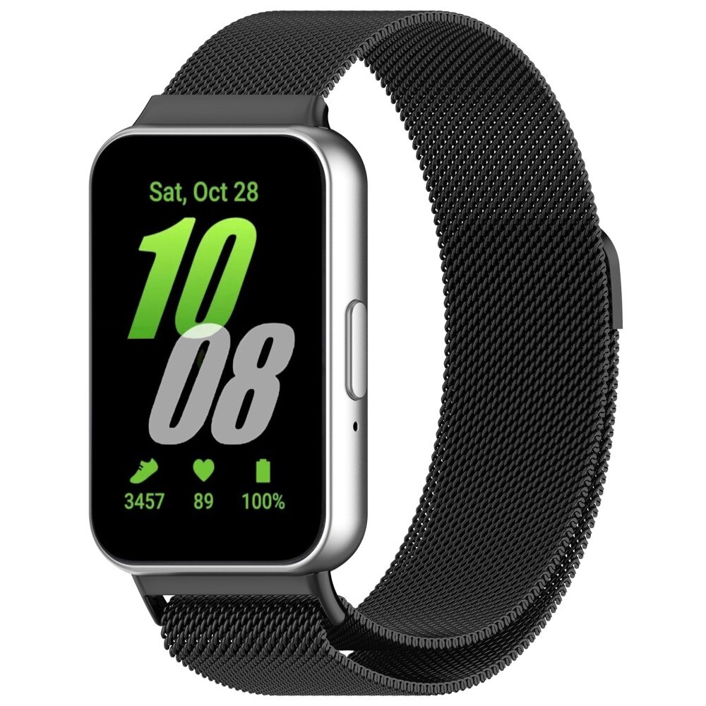 Samsung Galaxy Fit 3 Reim Milanese Loop, Svart