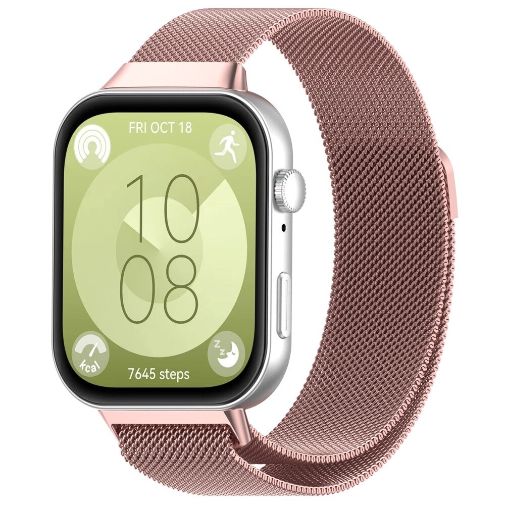 Huawei Watch Fit 3 Reim Milanese Loop, Rosa