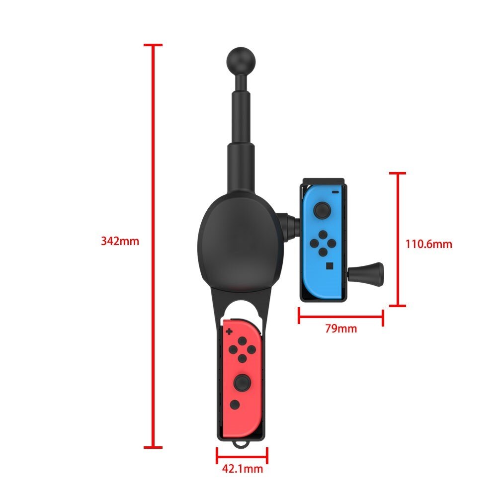 Nintendo Switch Joy-Con fiskespø, Svart