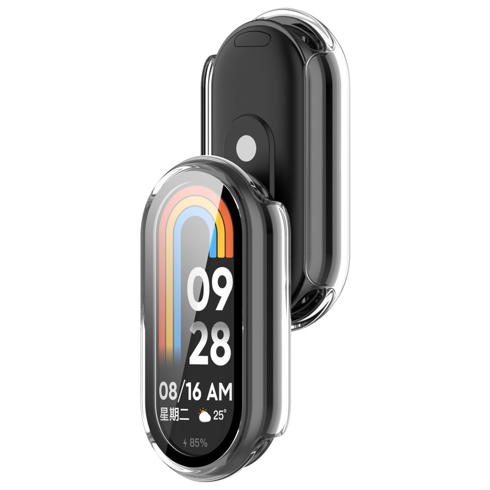 Xiaomi Mi Band 9 Heldekkende deksel med skjermbeskytter, Gjennomsiktig