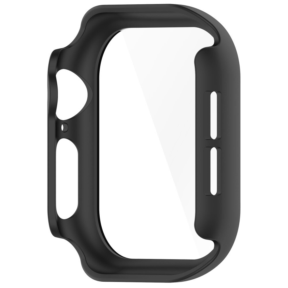 Apple Watch Series 10 42mm Heldekkende deksel med skjermbeskytter, Svart