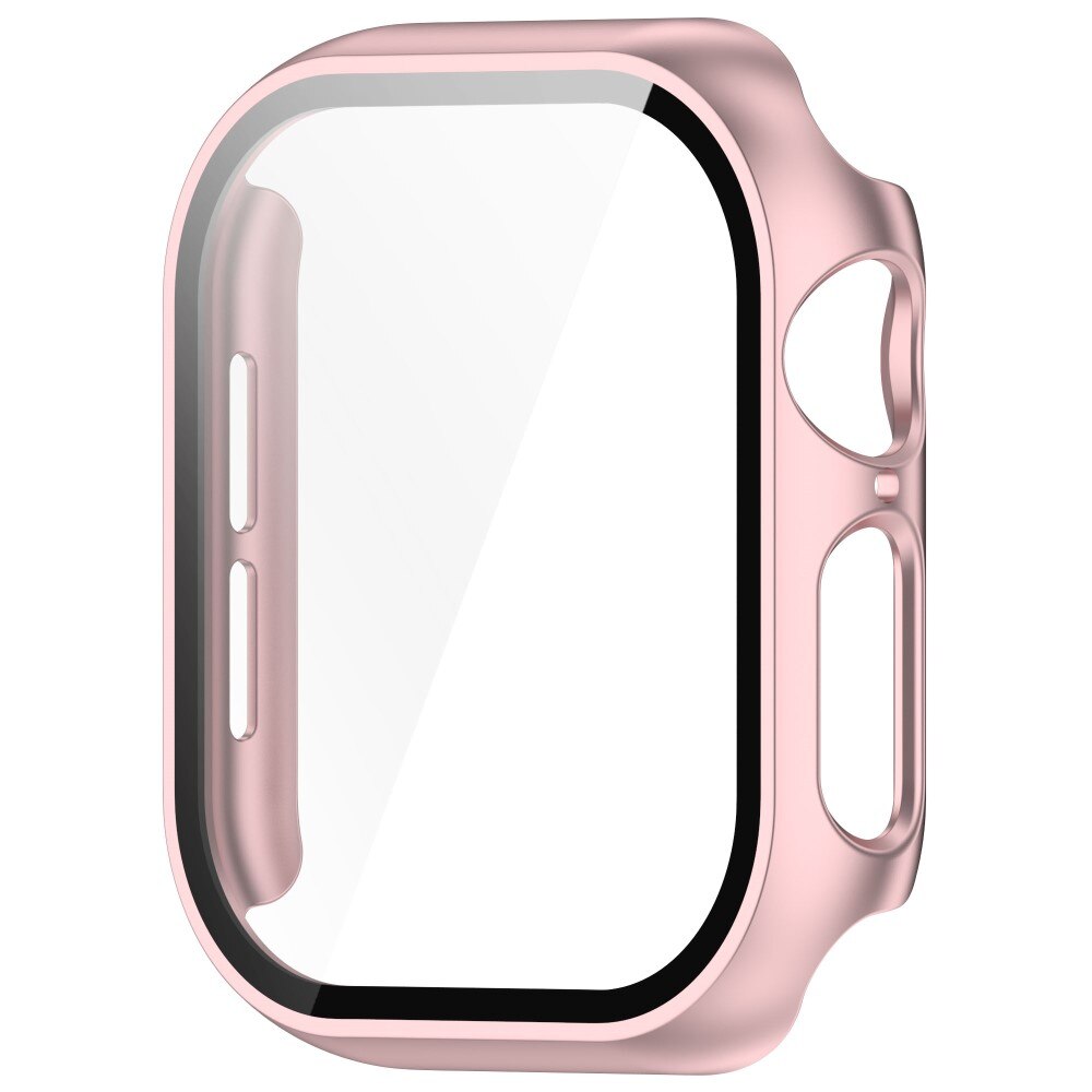 Apple Watch Series 10 42mm Heldekkende deksel med skjermbeskytter, Rosa