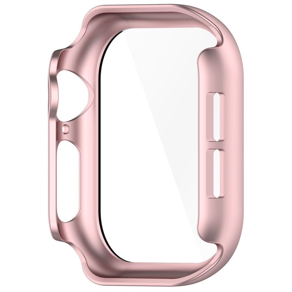 Apple Watch Series 10 42mm Heldekkende deksel med skjermbeskytter, Rosa