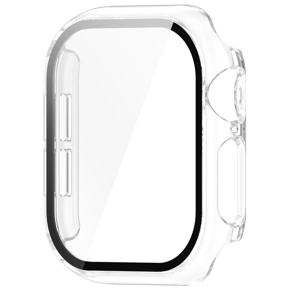 Apple Watch Series 10 42mm Heldekkende deksel med skjermbeskytter, Gjennomsiktig