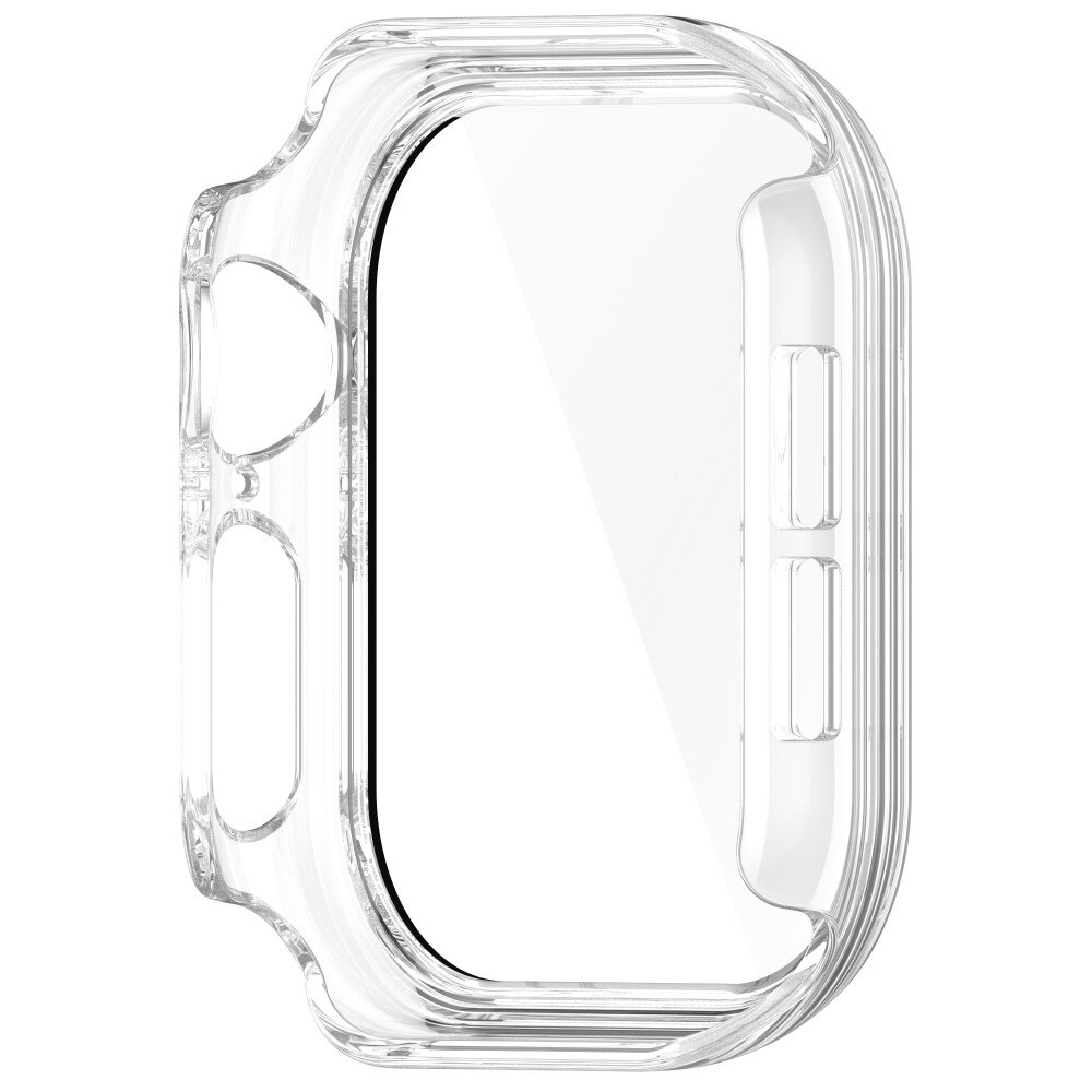 Apple Watch Series 10 42mm Heldekkende deksel med skjermbeskytter, Gjennomsiktig