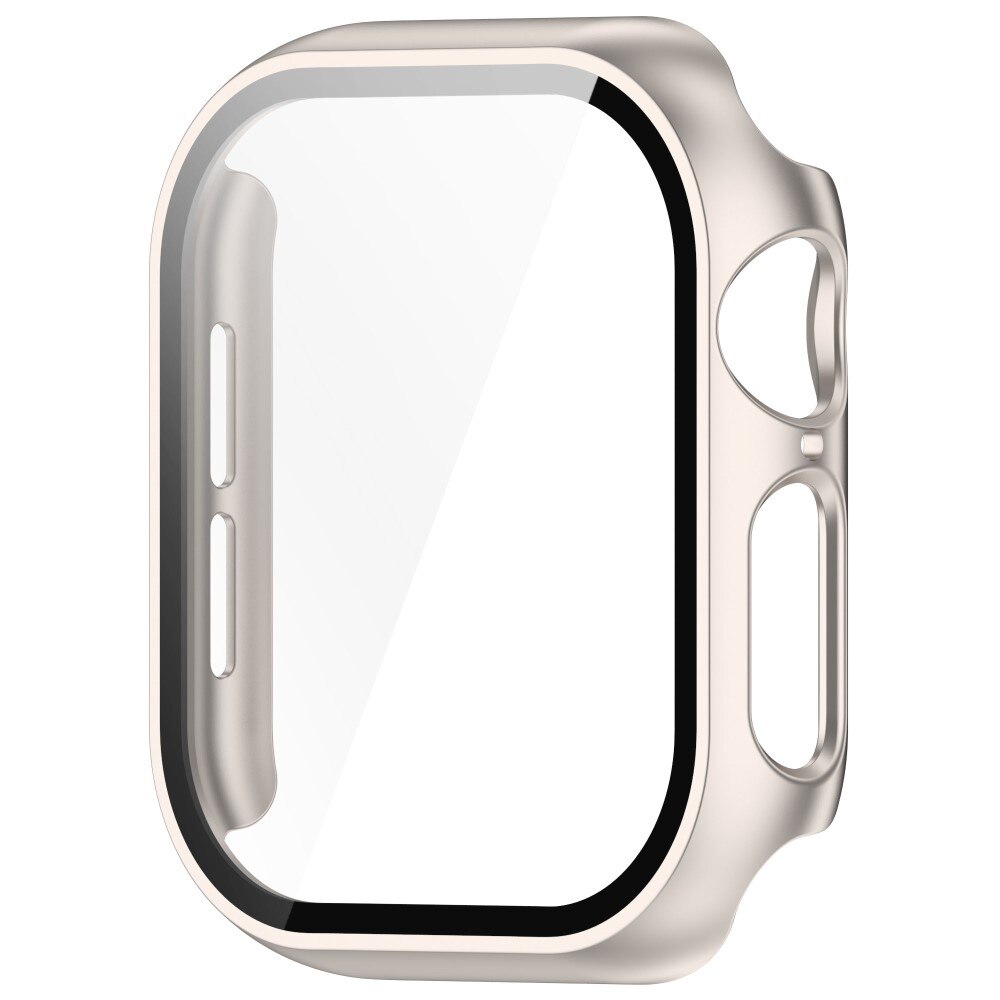 Apple Watch Series 10 42mm Heldekkende deksel med skjermbeskytter, Gull