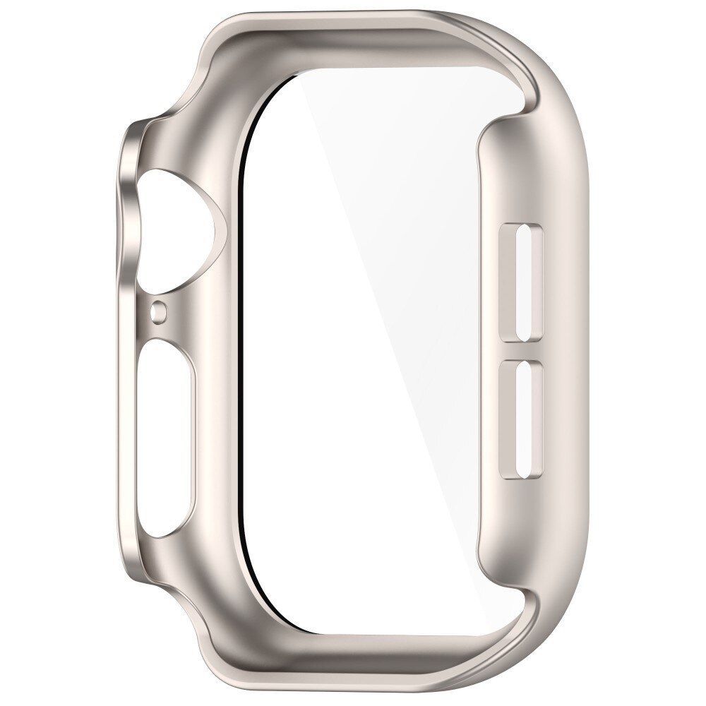 Apple Watch Series 10 42mm Heldekkende deksel med skjermbeskytter, Gull