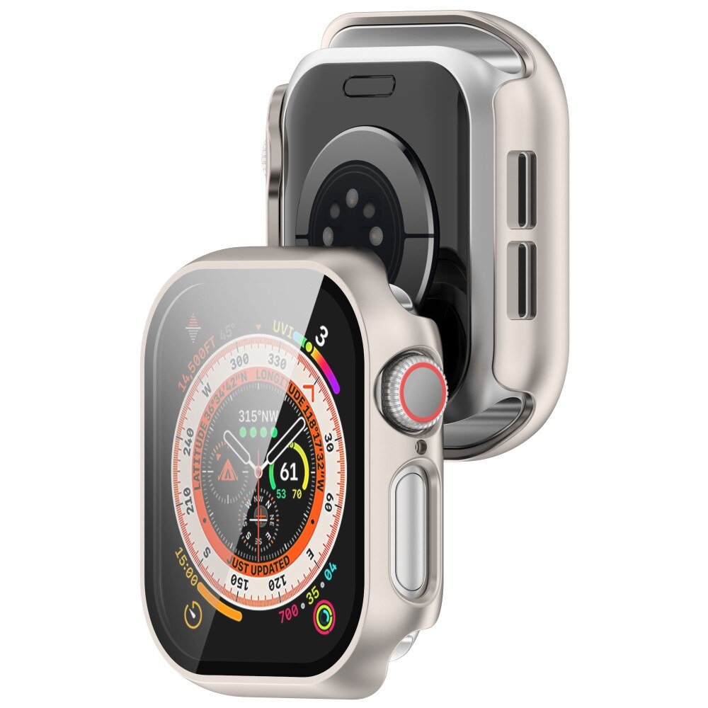 Apple Watch Series 10 42mm Heldekkende deksel med skjermbeskytter, Gull