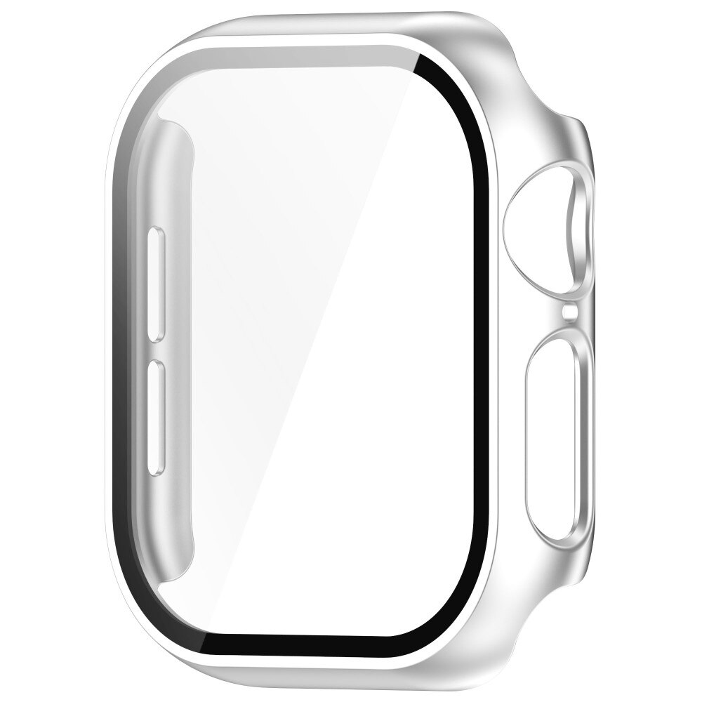 Apple Watch Series 10 42mm Heldekkende deksel med skjermbeskytter, Sølv