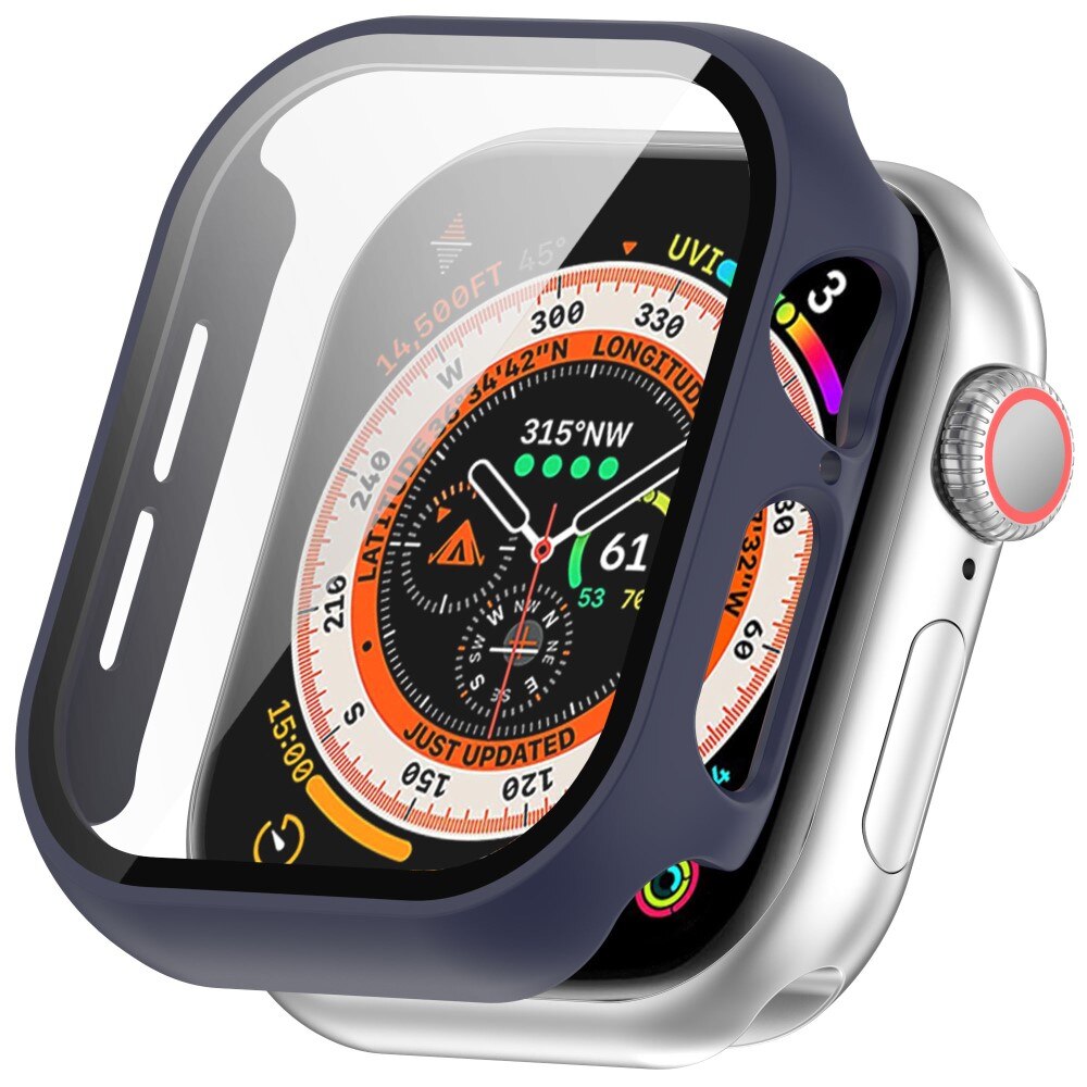 Apple Watch Series 10 46mm Heldekkende deksel med skjermbeskytter, Blå