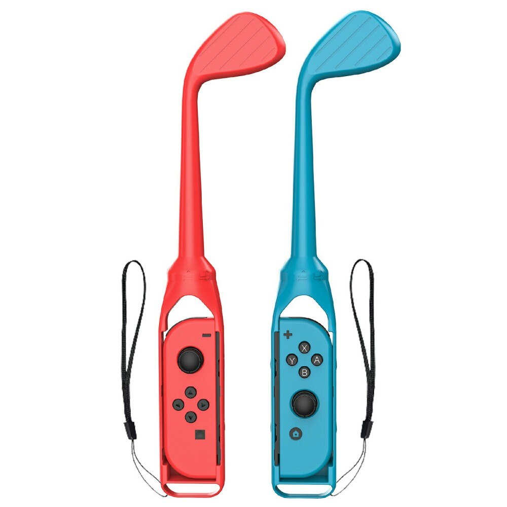 Nintendo Switch Joy-Con Golfkølle med håndleddsrem, blå/rød