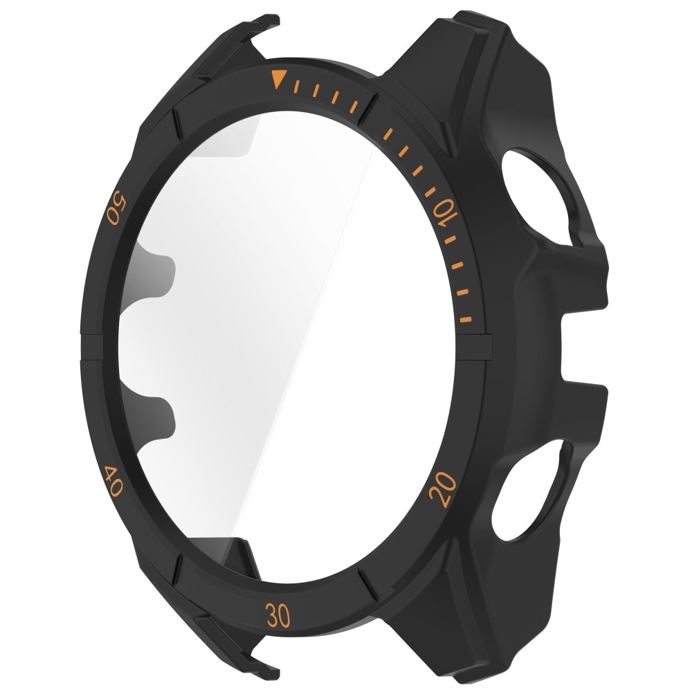 Garmin Fenix 8 47mm Heldekkende deksel med skjermbeskytter, Svart