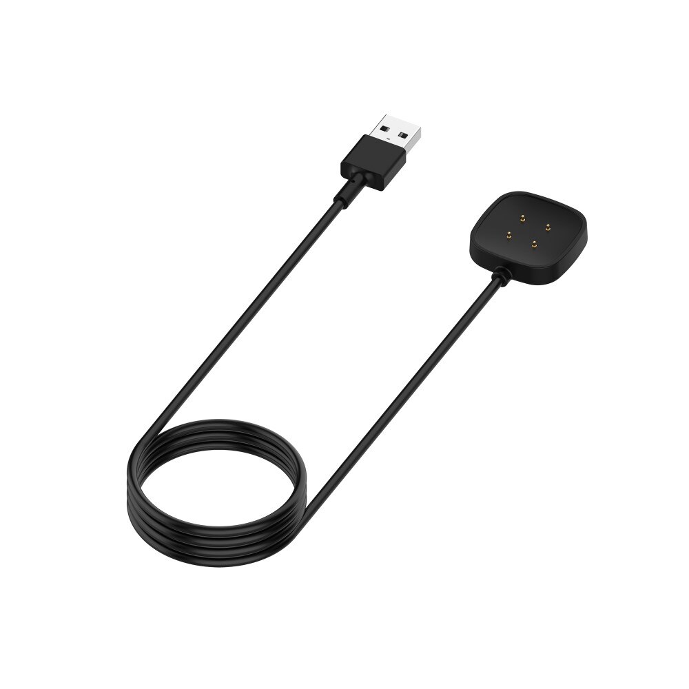 Fitbit Versa 4 Magnetisk ladekabel 1m, Svart