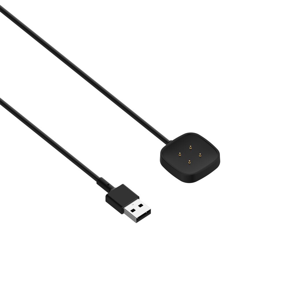 Fitbit Versa 4 Magnetisk ladekabel 1m, Svart