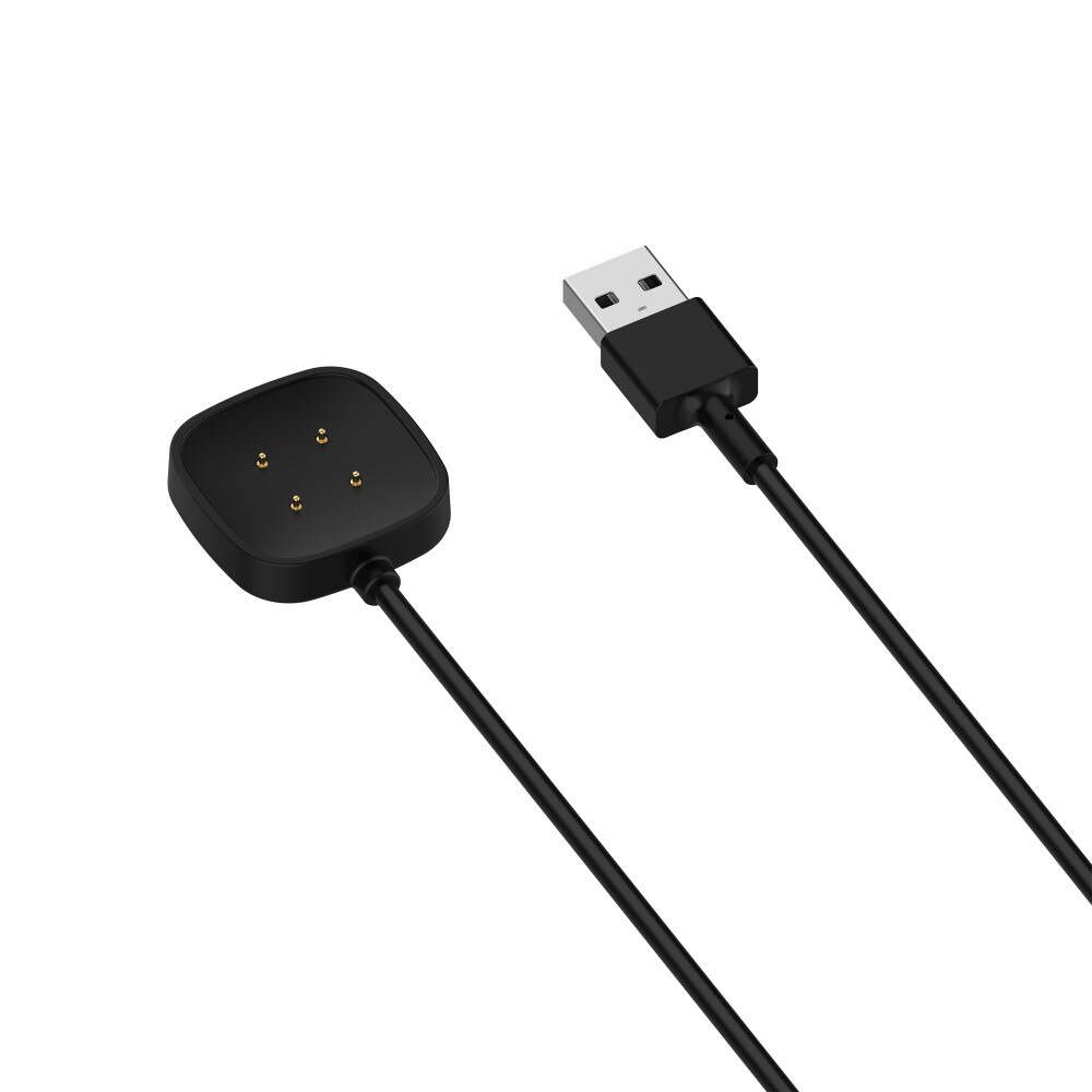 Fitbit Versa 3 Magnetisk ladekabel 1m, Svart