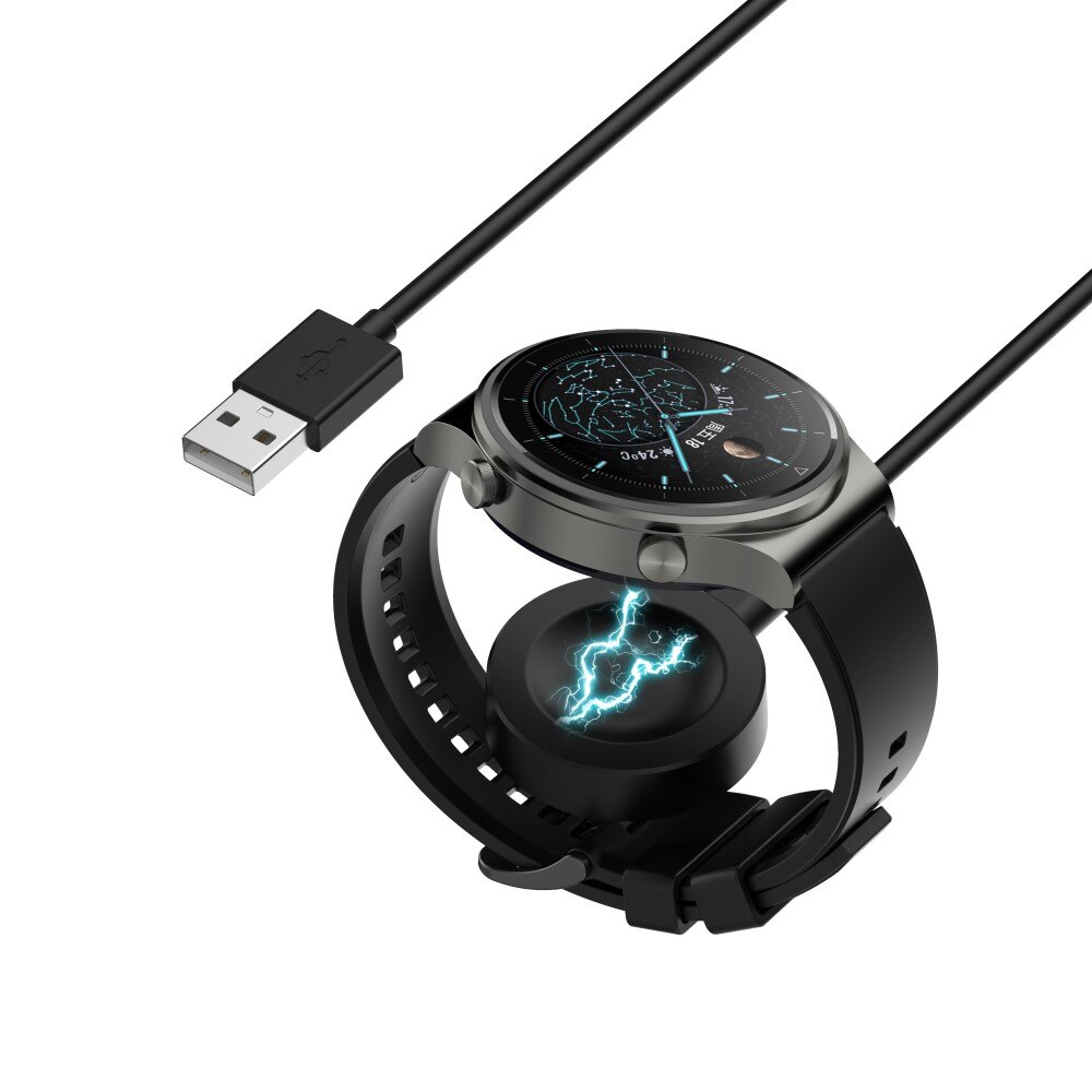 Huawei Watch GT Runner Magnetisk ladekabel 1m, Svart