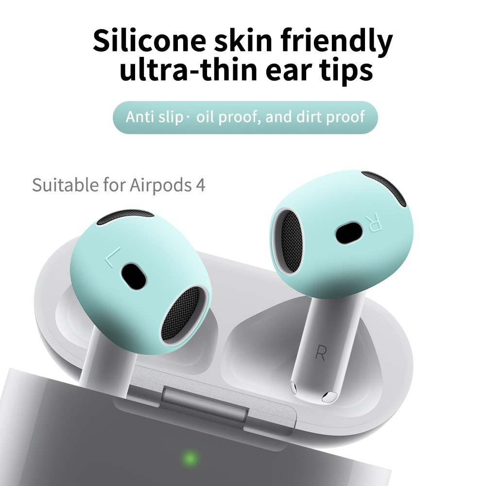 Apple AirPods 4 Øreputer i silikon, Svart