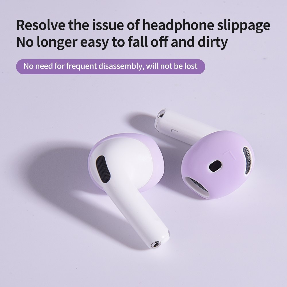 Apple AirPods 4 Øreputer i silikon, Hvit