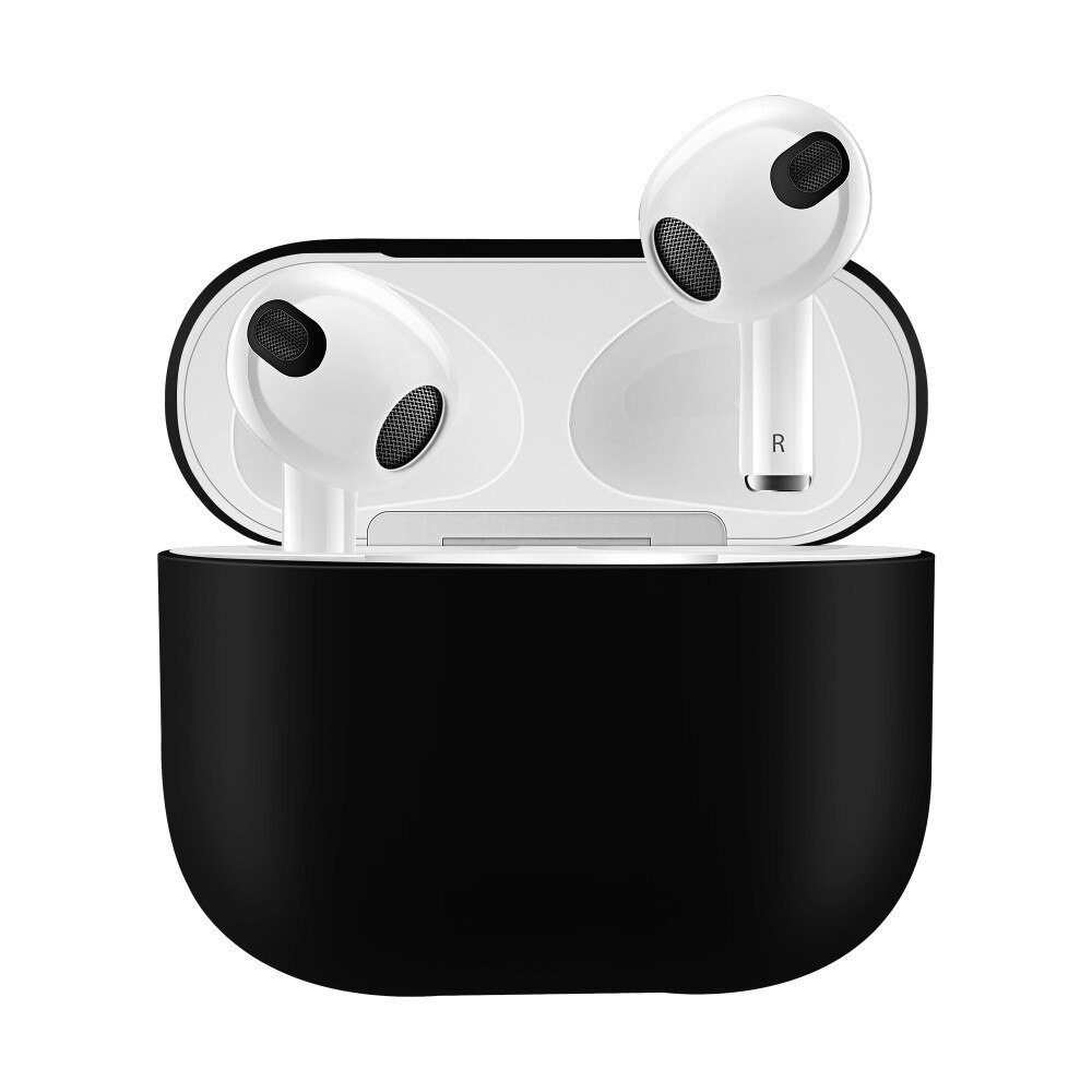 Apple AirPods 3 Tynt silikon-deksel, Svart