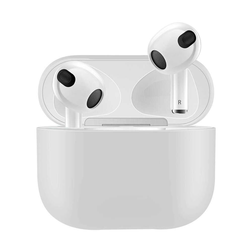 Apple AirPods 3 Tynt silikon-deksel, Hvit