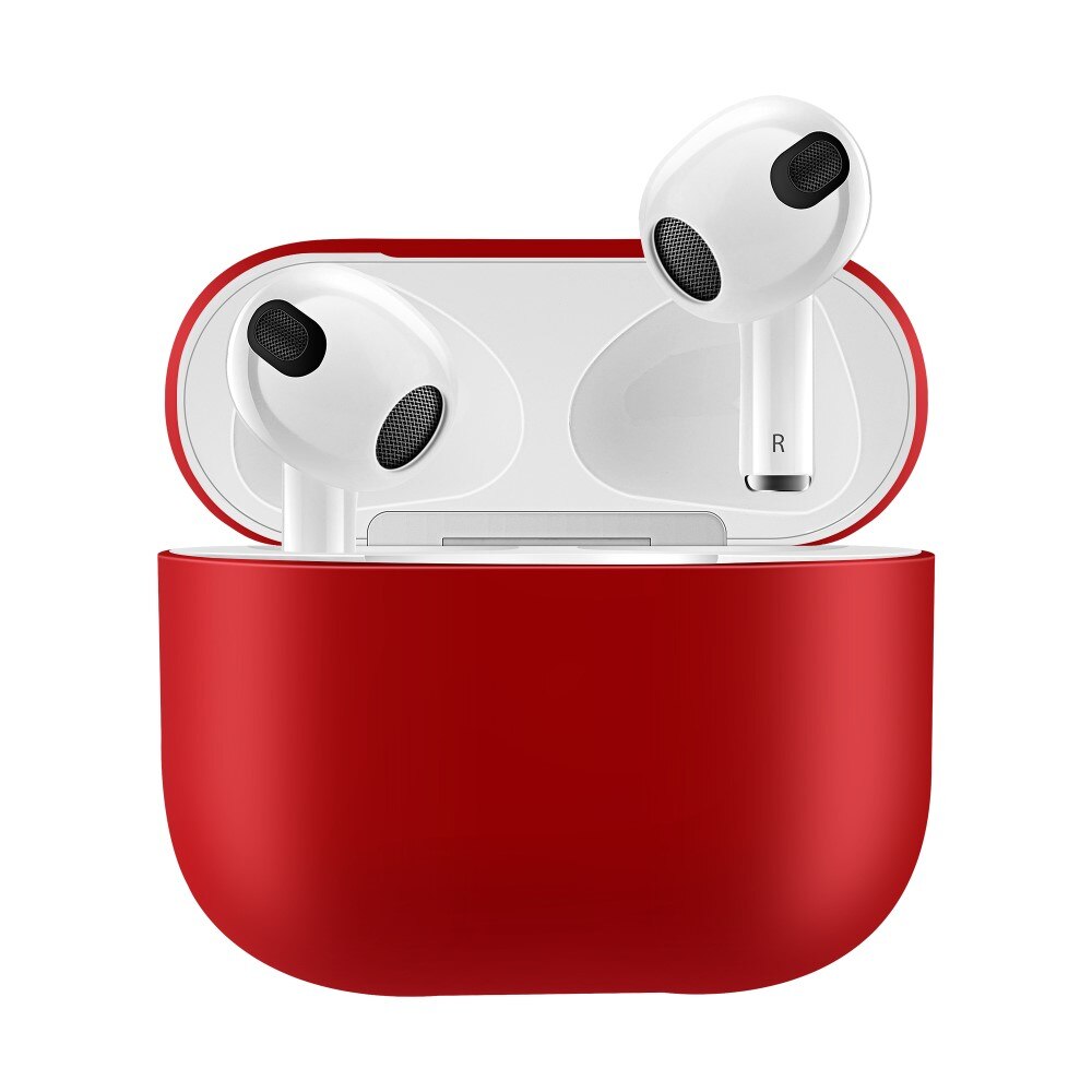 Apple AirPods 3 Tynt silikon-deksel, Rød