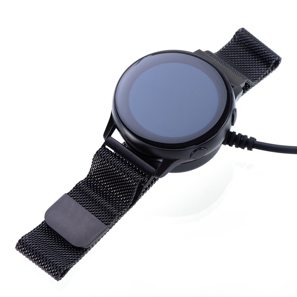 Samsung Galaxy Watch Active 2 44mm Magnetisk ladekabel 1m, Svart