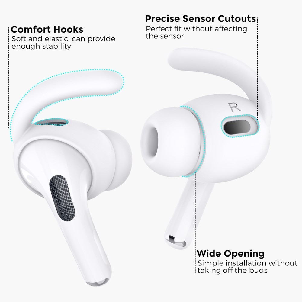 AirPods Pro 2 Sportlige Øreklips, Hvit