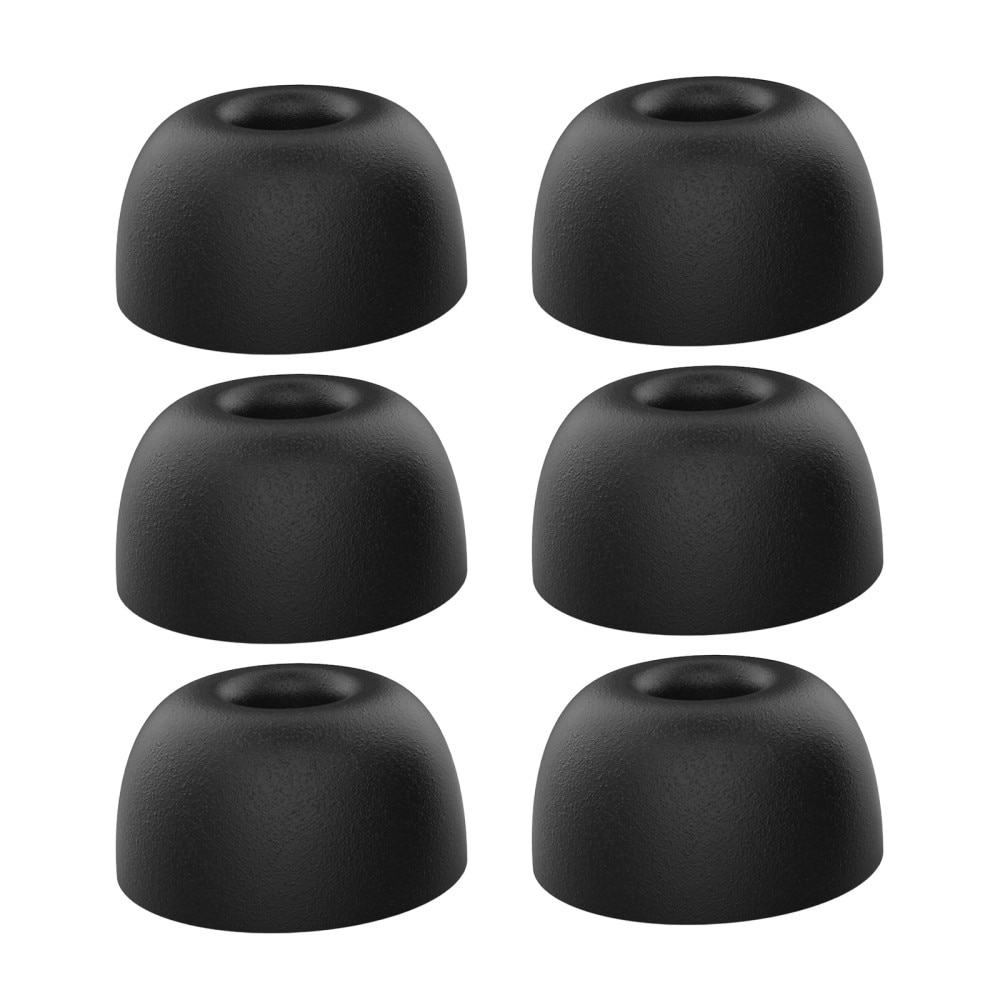 AirPods Pro 2 Ørepropper (3-pakning) i memory foam - str M, svart