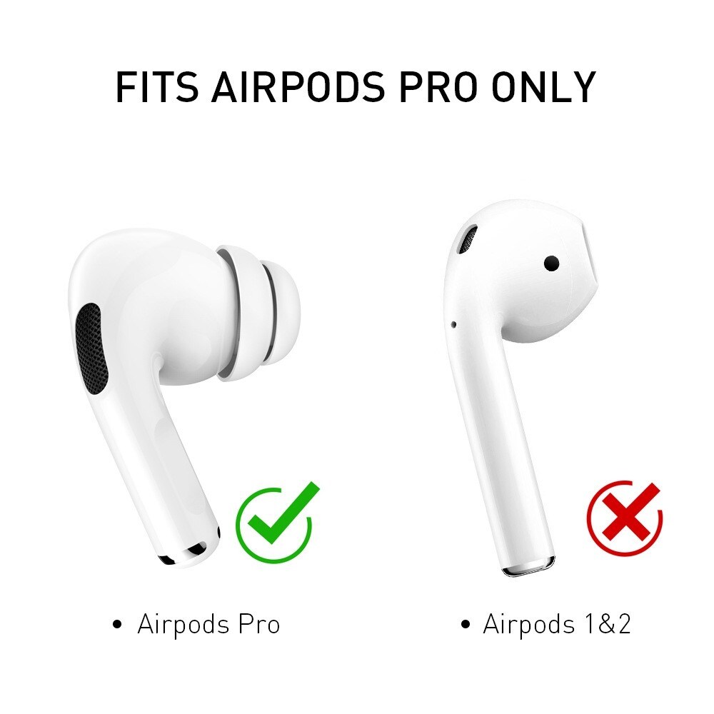 AirPods Pro 2-pack Myke Ørepropper - str. L, Hvit