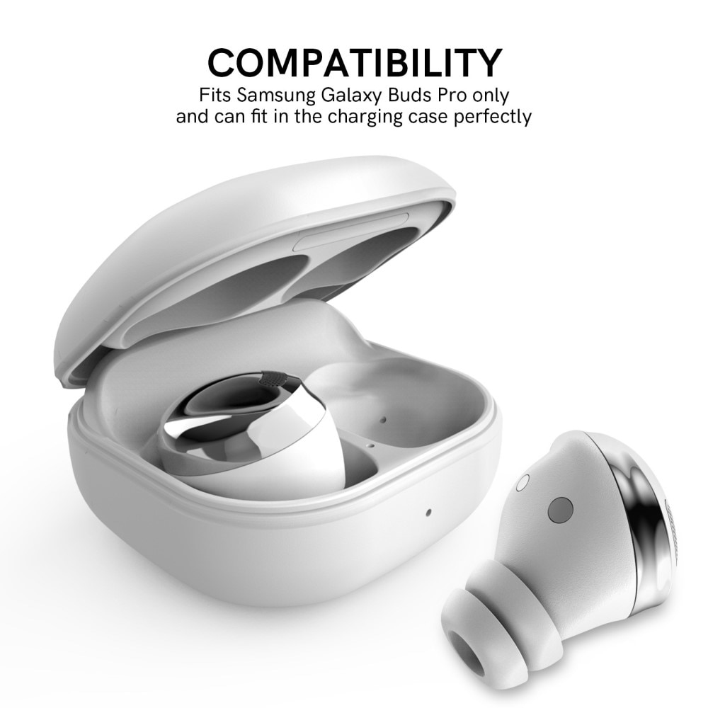 Samsung Galaxy Buds FE 3-pakning Myke Ear Tips, Hvit