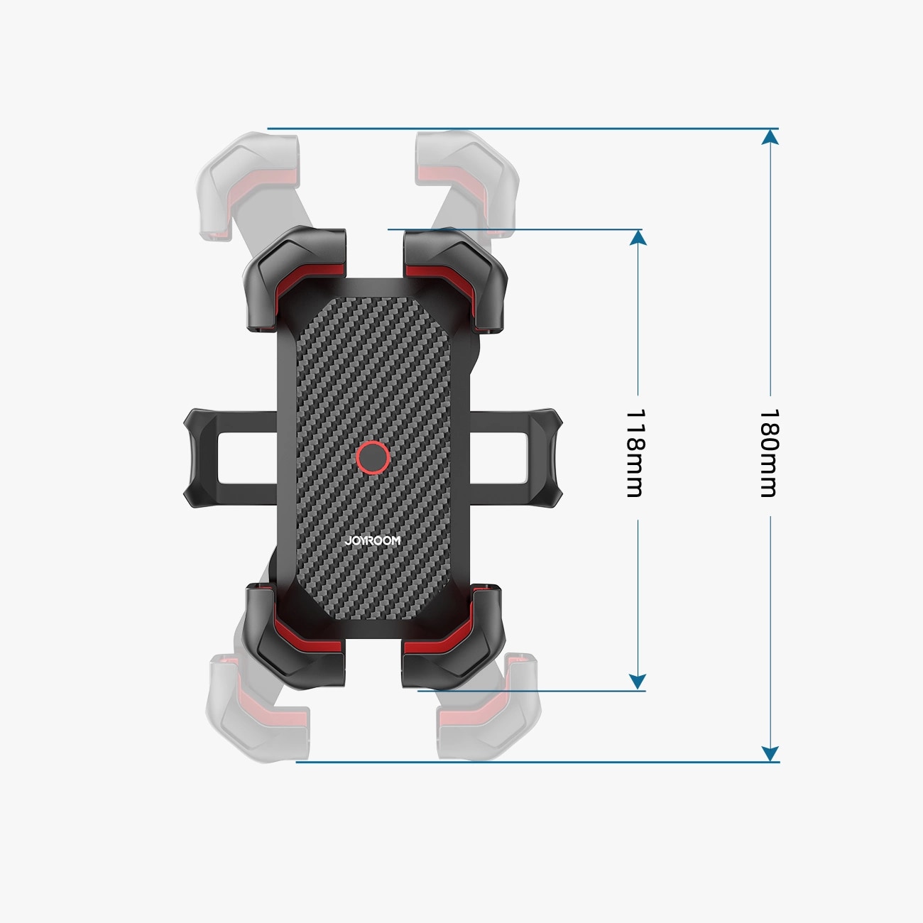 JR-ZS288 Praktisk mobilholder for motorsykkel, Svart