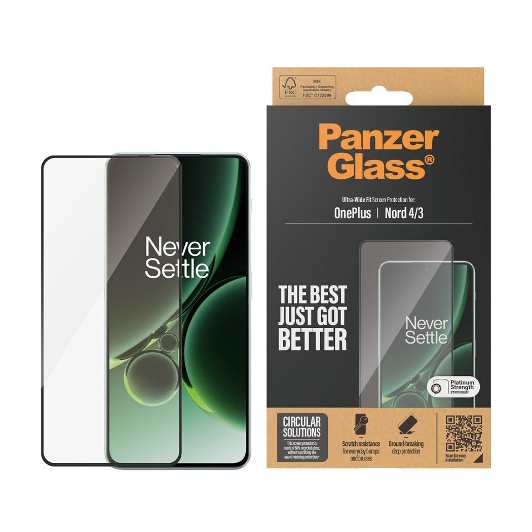  OnePlus Nord 4 Skjermbeskytter i ripebestandig herdet glass - Ultra Wide Fit