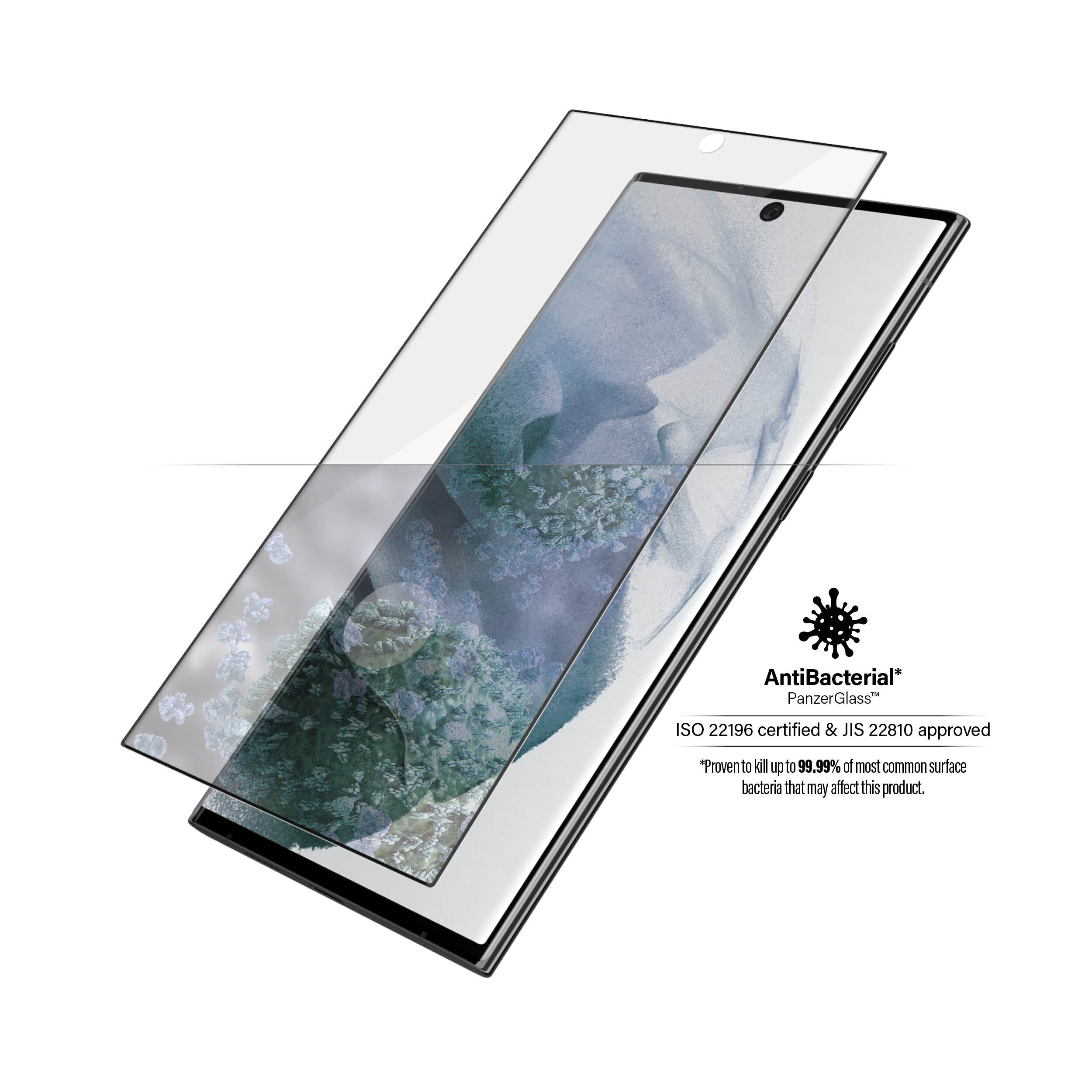 Samsung Galaxy S22 Ultra Skjermbeskytter i ripebestandig herdet glass - Ultra Wide Fit