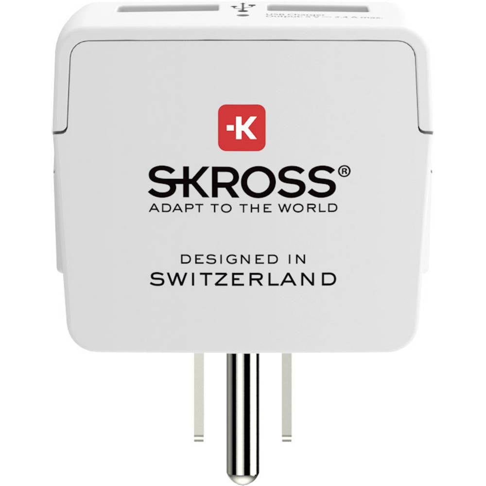 Reiseadapter Europa til USA med 2 USB-A-porter