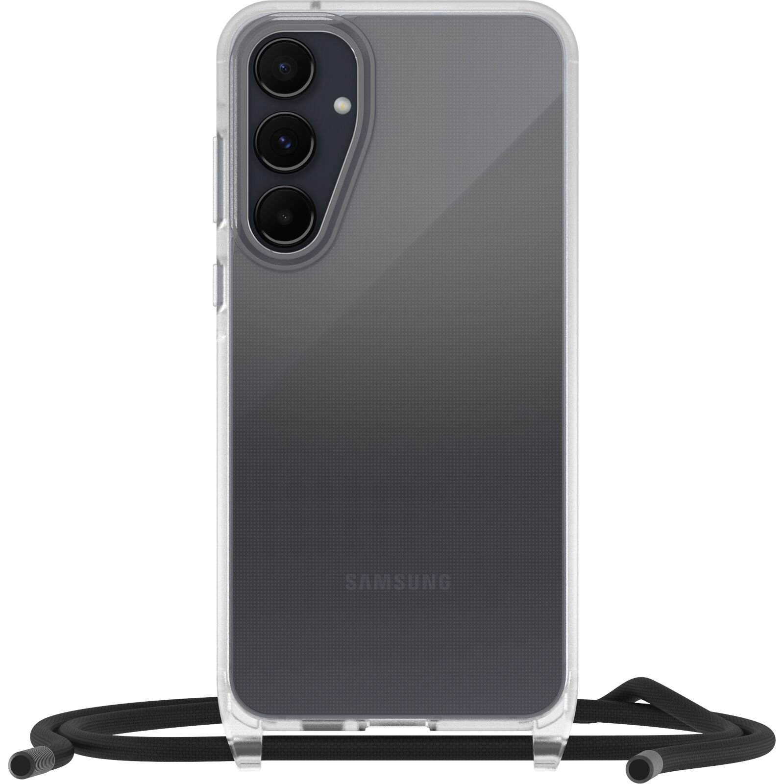 Samsung Galaxy A55 Deksel med halskjede React Necklace, Gjennomsiktig