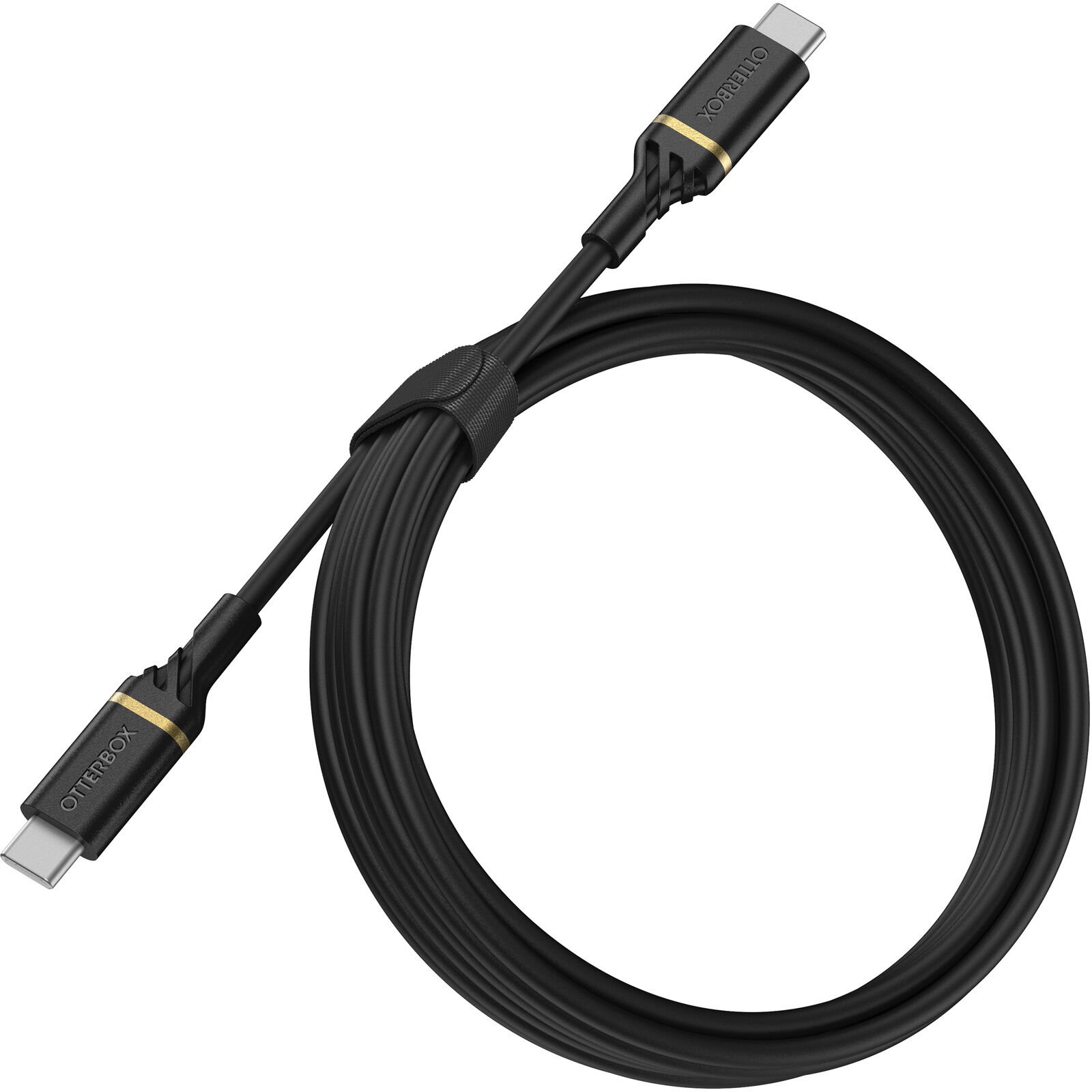 USB-C til USB-C Fast Charge-kabel 2m, Svart